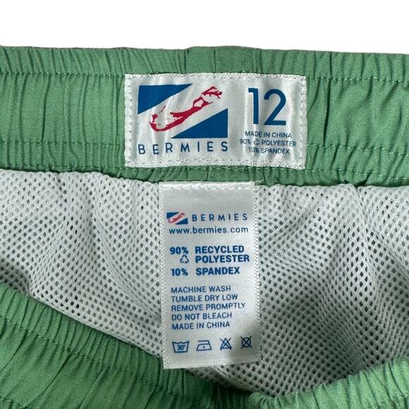 Bermies Boys Color Changing Swim Trunks Green To Crocodile 12 Water Reactive - Picture 6 of 7